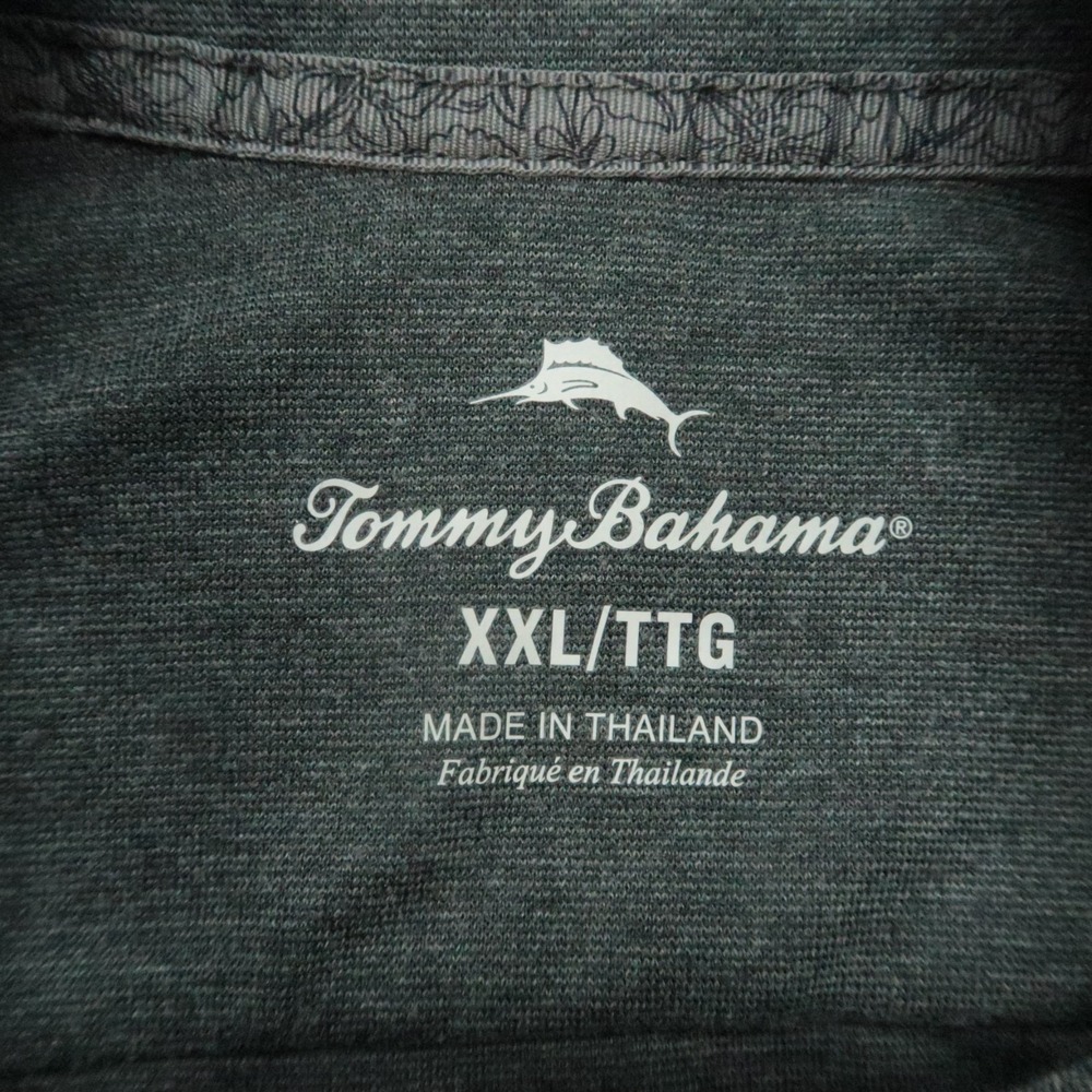Oklahoma Sooners Pullover Men XXL Gray Tommy Bahama Island Zone Quarter Zip - Picture 3 of 10